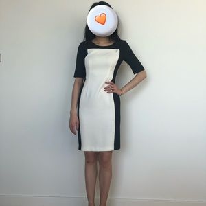 Club Monaco black white dress